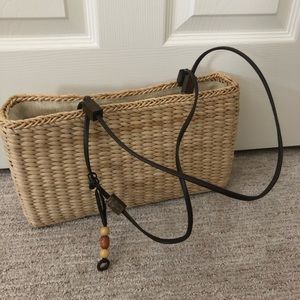 fake wicker purse